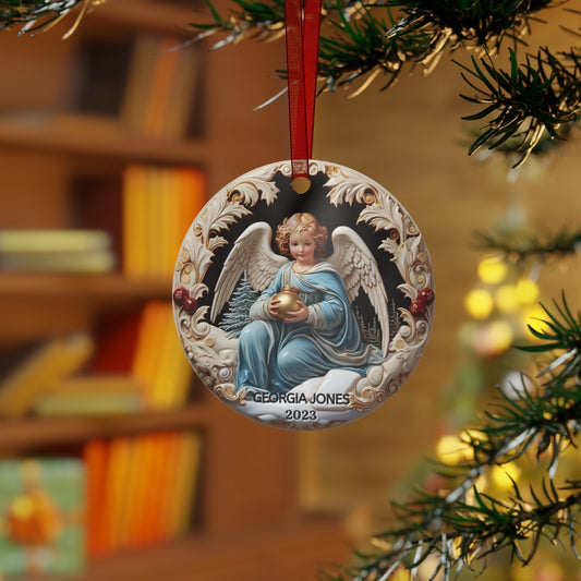 Personalized 3D Angel Ornament