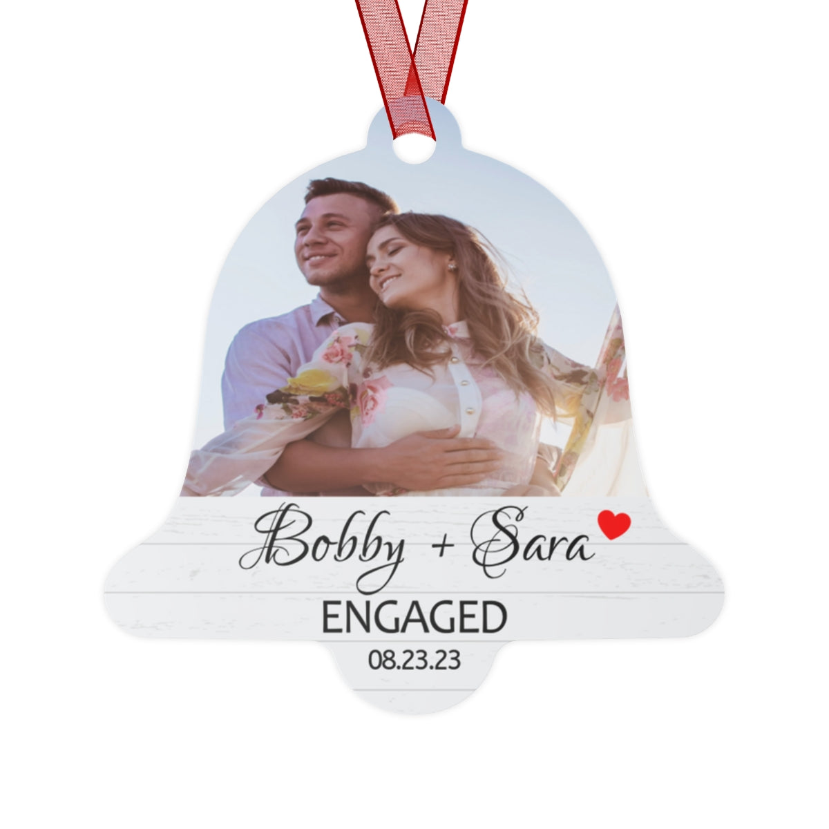 Engagement Picture Ornaments