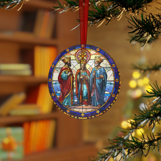 Three Kings Acrylic Circle Ornament and Plaque