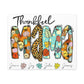 Personalized Thankful Mama Stretched Satin Canvas