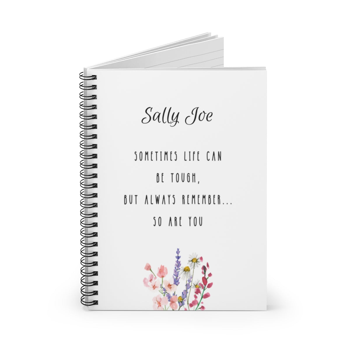 Personalized Life Can Be Tough Spiral Notebook - Ruled Line