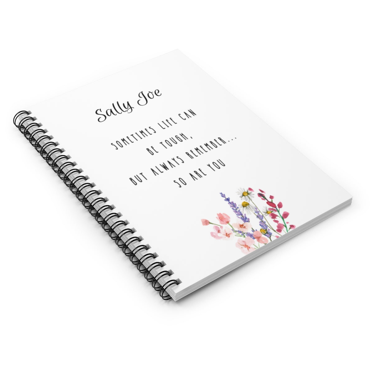 Personalized Life Can Be Tough Spiral Notebook - Ruled Line